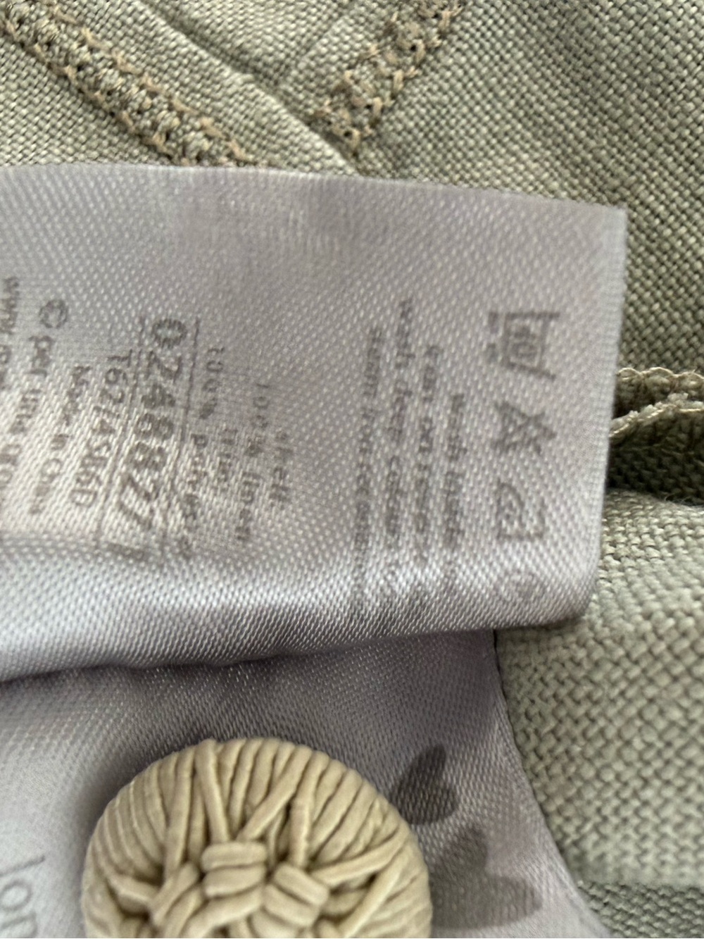 Per Una M&S Pure Linen A-Line Maxi Skirt Olive Khaki 12L Y2K - Picture 8 of 8